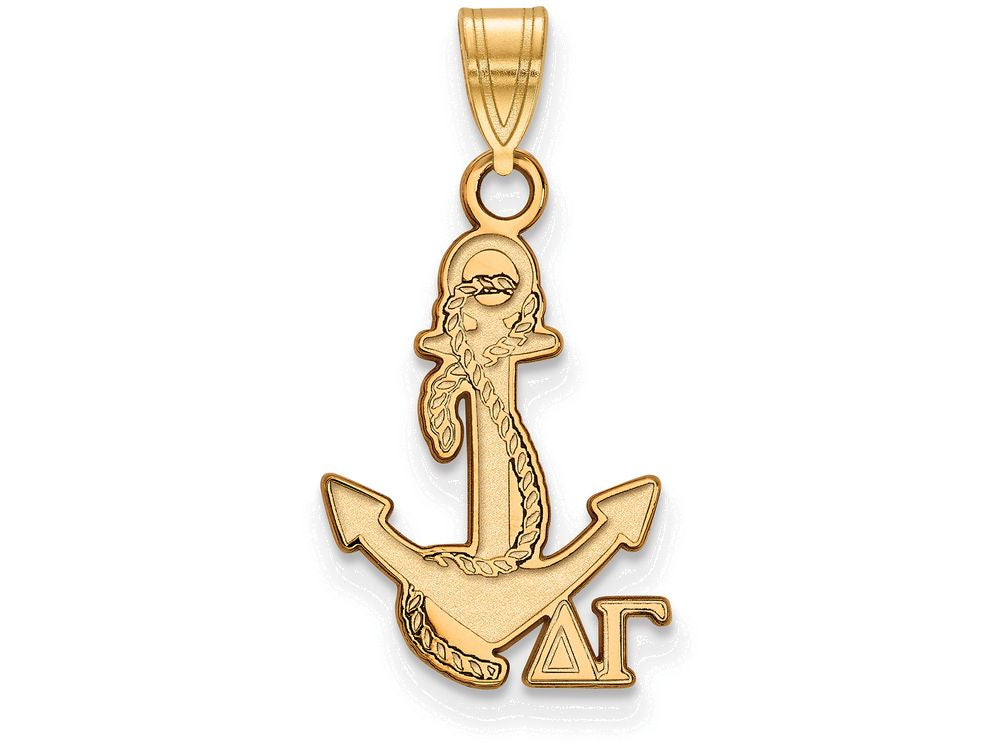 Logoart Sterling Silver Gp Delta Gamma Small Pendant