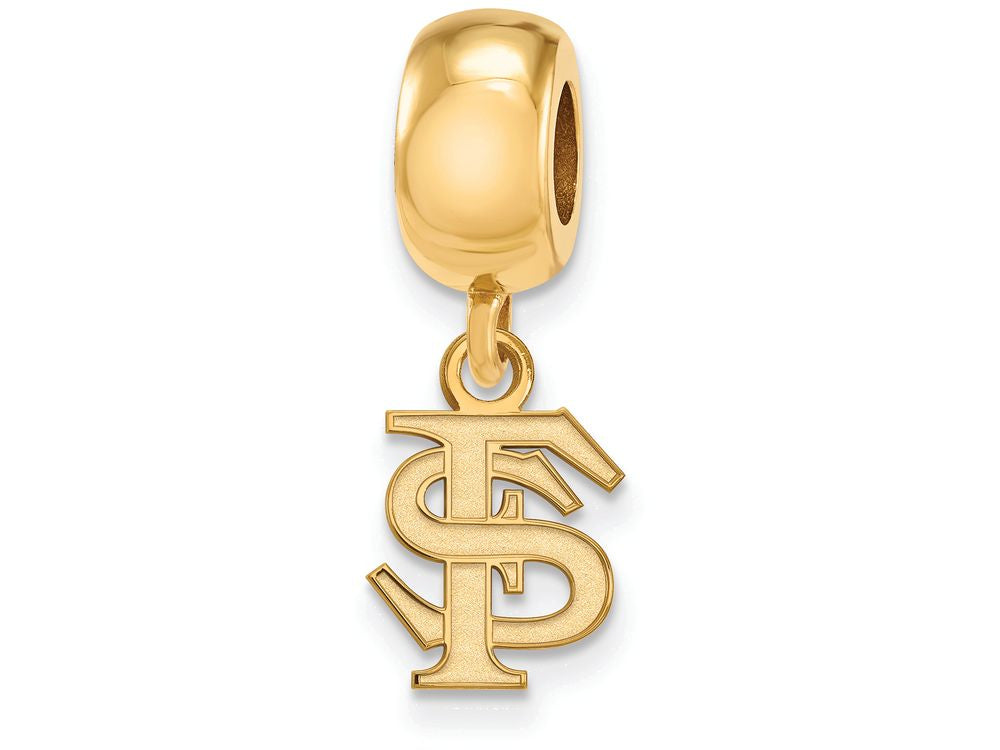 Logoart Sterling Silver Gp Florida State University Extra Small Dangle Bead Charm