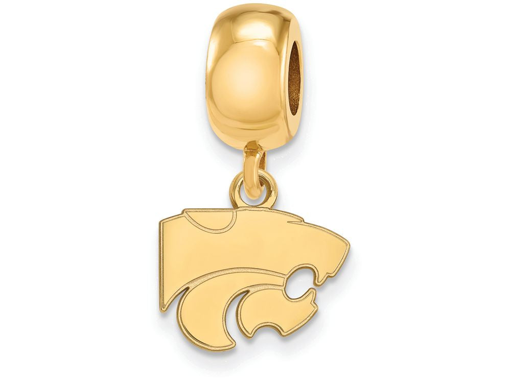Logoart Sterling Silver Gp Kansas State University Extra Small Dangle Bead Charm