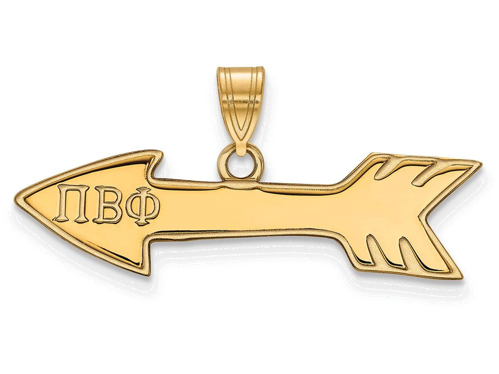 Logoart Sterling Silver Gp Pi Beta Phi Small Pendant