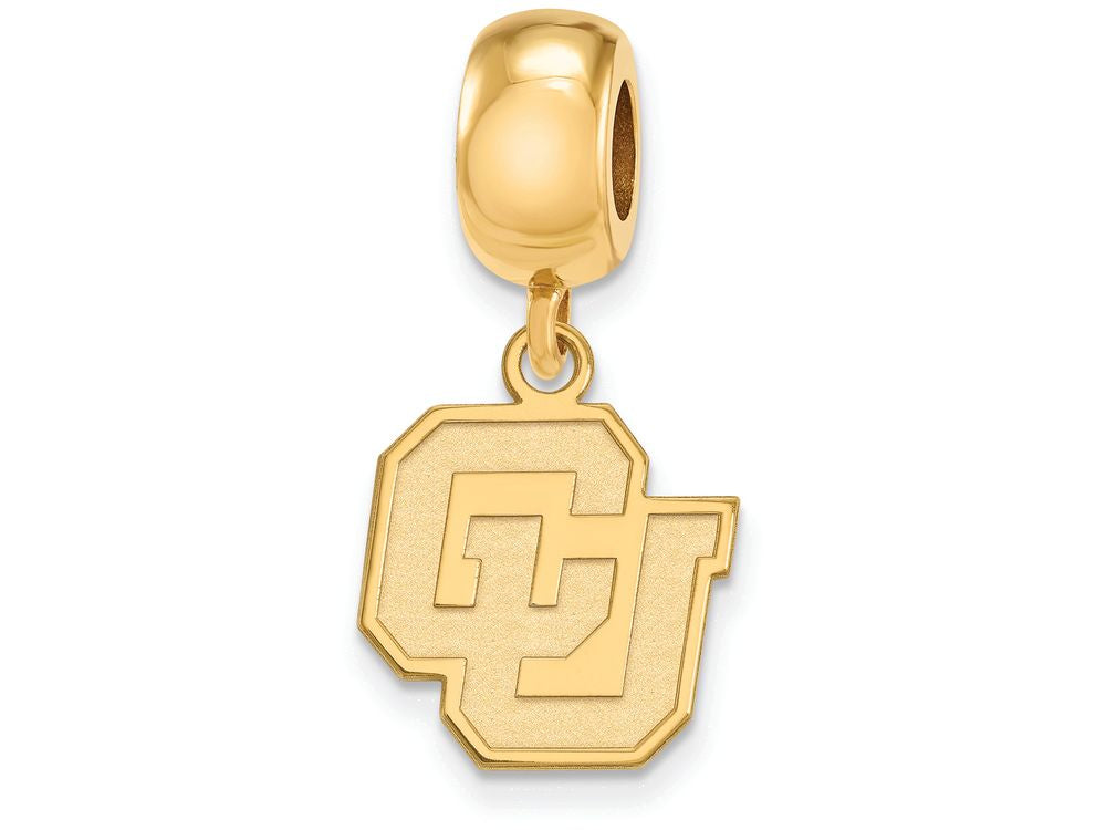 Logoart Sterling Silver Gp University Of Colorado Small Dangle Bead
