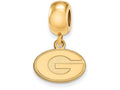 Logoart Sterling Silver Gp University Of Georgia Extra Small Dangle Bead Charm