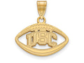Logoart Sterling Silver Gp University Of Southern California Pendant In Football