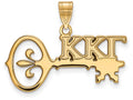 Logoart Sterling Silver Gp Kappa Kappa Gamma Medium Pendant