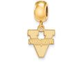 Logoart Sterling Silver Gp University Of Virginia Small Dangle Bead