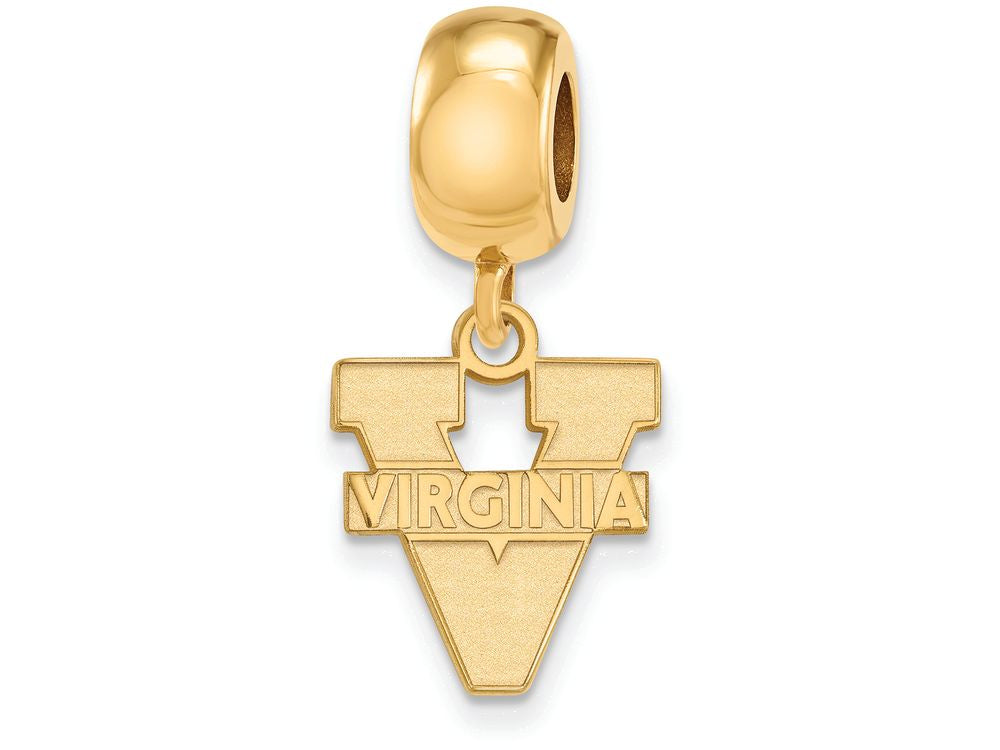 Logoart Sterling Silver Gp University Of Virginia Small Dangle Bead