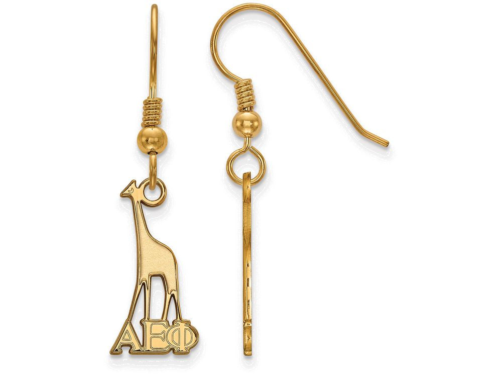 Logoart Sterling Silver Gp Alpha Epsilon Phi Small Dangle Earrings