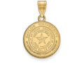 Logoart Sterling Silver Gp Baylor University Medium Crest Pendant