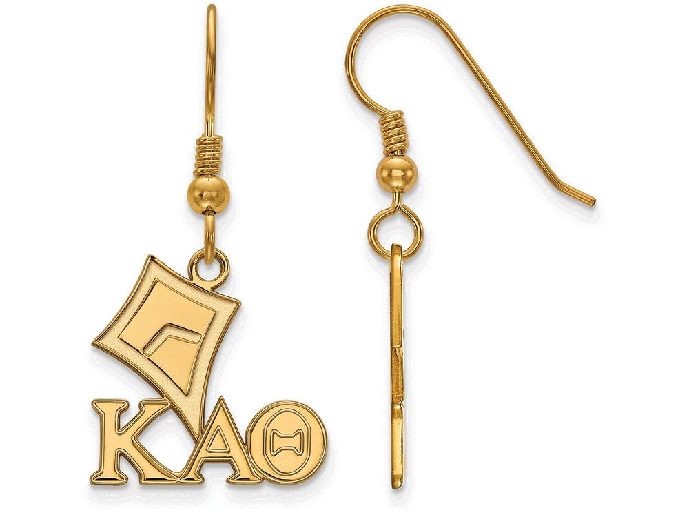 Logoart Sterling Silver Gp Kappa Alpha Theta Small Dangle Earrings
