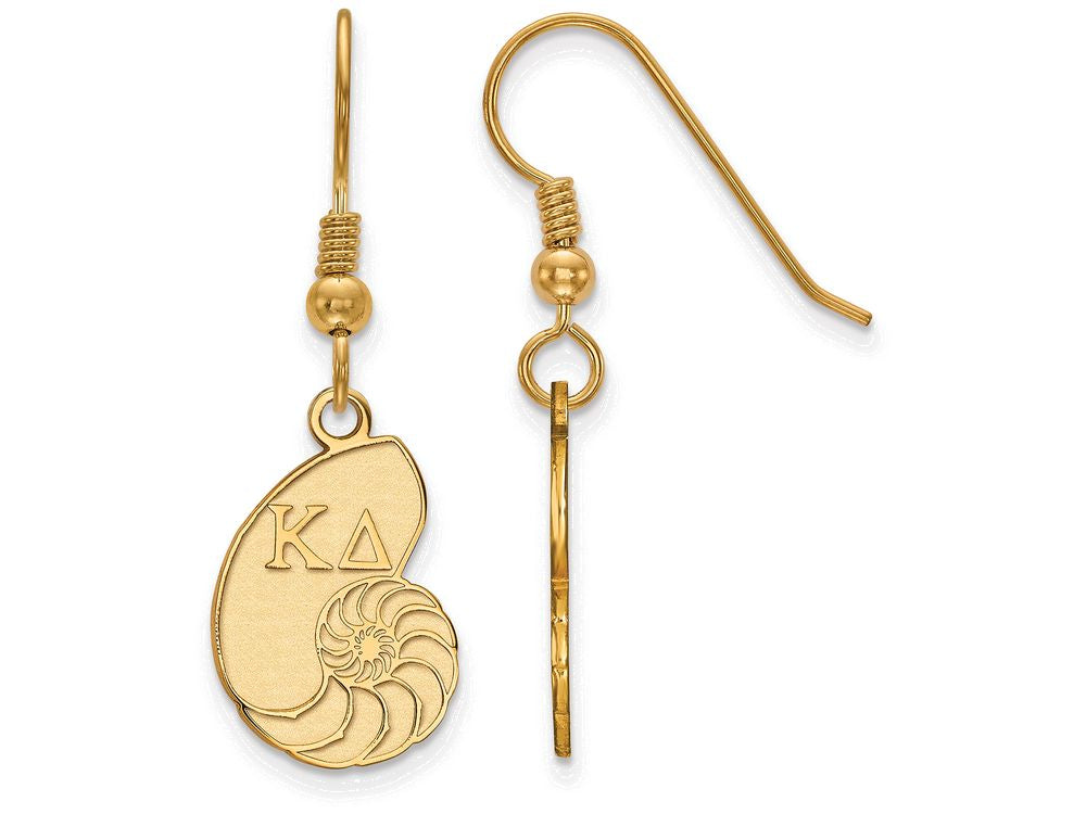 Logoart Sterling Silver Gp Kappa Delta Small Dangle Earrings