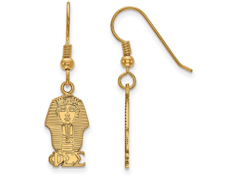Logoart Sterling Silver Gp Phi Sigma Sigma Small Dangle Earrings