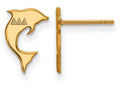 Logoart Sterling Silver Gp Delta Delta Delta Extra Small Post Earrings
