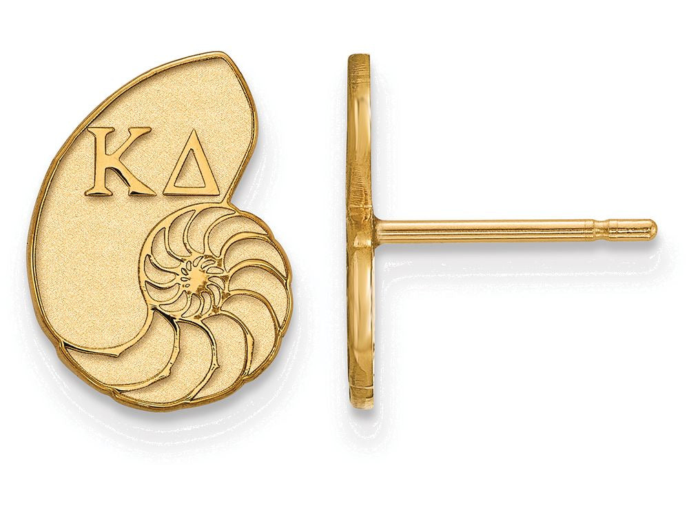 Logoart Sterling Silver Gp Kappa Delta Extra Small Post Earrings