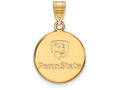 Logoart Sterling Silver Gp Penn State University Medium Disc Pendant