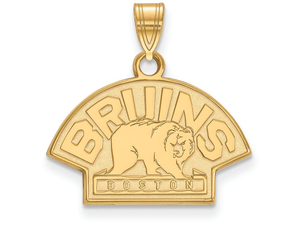 Sterling Silver Gp Nhl Logoart Boston Bruins Small Pendant