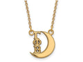 Logoart Sterling Silver Gp Gamma Phi Beta Extra Small Pendant Necklace