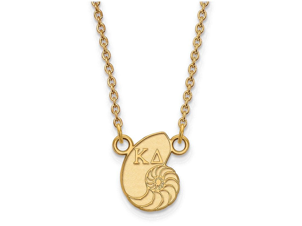 Logoart Sterling Silver Gp Kappa Delta Extra Small Pendant Necklace