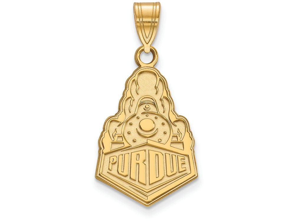 Logoart Sterling Silver Gp Purdue Large Pendant