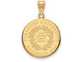 Logoart Sterling Silver Gp Syracuse University Large Crest Pendant Necklace