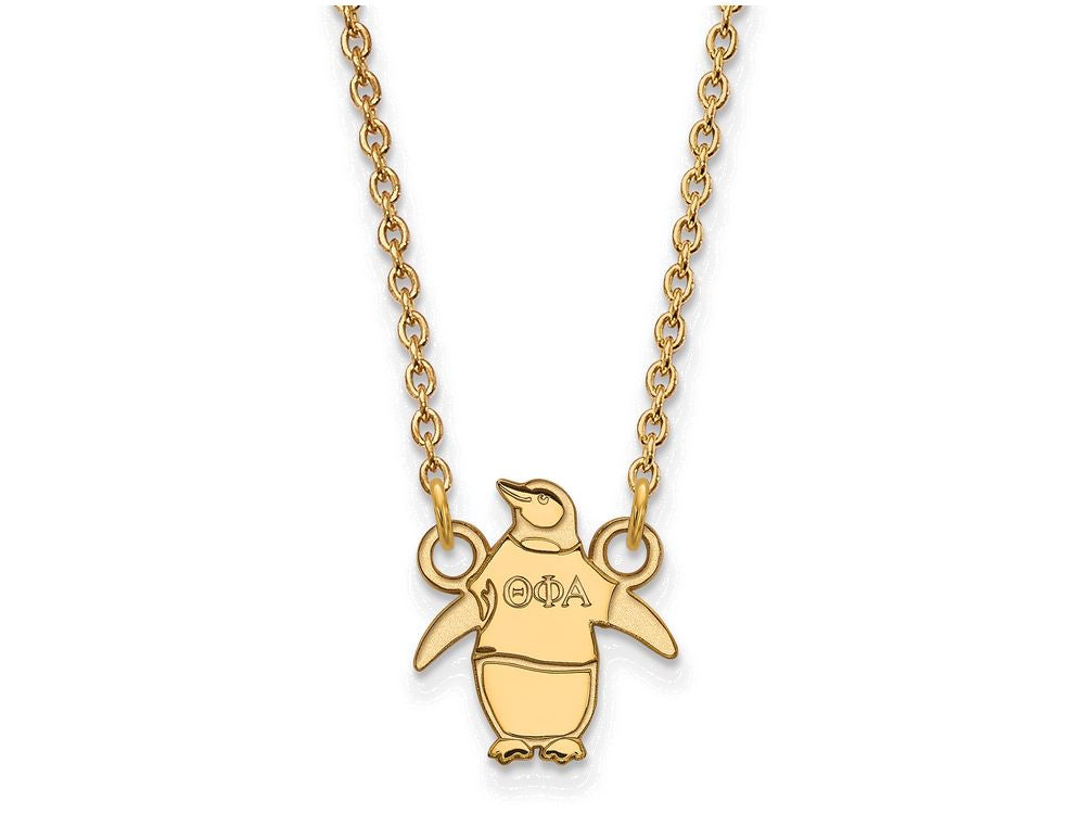 Logoart Sterling Silver Gp Theta Phi Alpha Extra Small Pendant Necklace