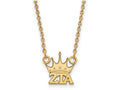 Logoart Sterling Silver Gp Zeta Tau Alpha Extra Small Pendant Necklace