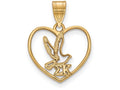 Logoart Sterling Silver Gp Sigma Kappa Heart Pendant