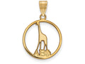 Logoart Sterling Silver Gp Alpha Epsilon Phi Small Circle Pendant