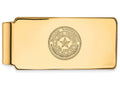 Logoart Sterling Silver Gp Baylor University Money Clip Crest