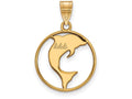 Logoart Sterling Silver Gp Delta Delta Delta Medium Circle Pendant