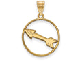 Logoart Sterling Silver Gp Pi Beta Phi Medium Circle Pendant