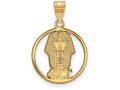Logoart Sterling Silver Gp Phi Sigma Sigma Medium Circle Pendant