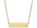 Logoart Sterling Silver Gp Detroit Red Wings Small Bar Necklace