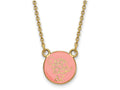 Logoart Sterling Silver Gp Delta Zeta Small Enamel Pendant Necklace