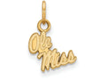 Logoart Sterling Silver Gp University Of Mississippi Extra Small Pendant