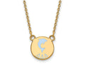 Logoart Sterling Silver Gp Delta Delta Delta Small Enamel Pendant Necklace