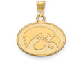 Logoart Sterling Silver Gp University Of Iowa Small Pendant
