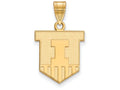Logoart Sterling Silver Gp University Of Illinois Medium Pendant