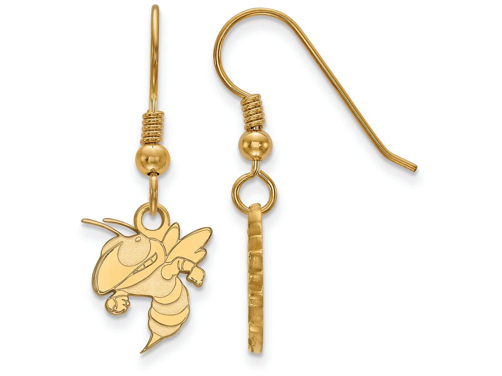 Logoart Sterling Silver Gp Georgia Institute Of Technology Small Dangle Earrings