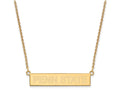 Logoart Sterling Silver Gp The Pennsylvania State U Small Bar Necklace