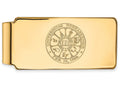 Logoart Sterling Silver Gp University Of Nebraska Money Clip Crest