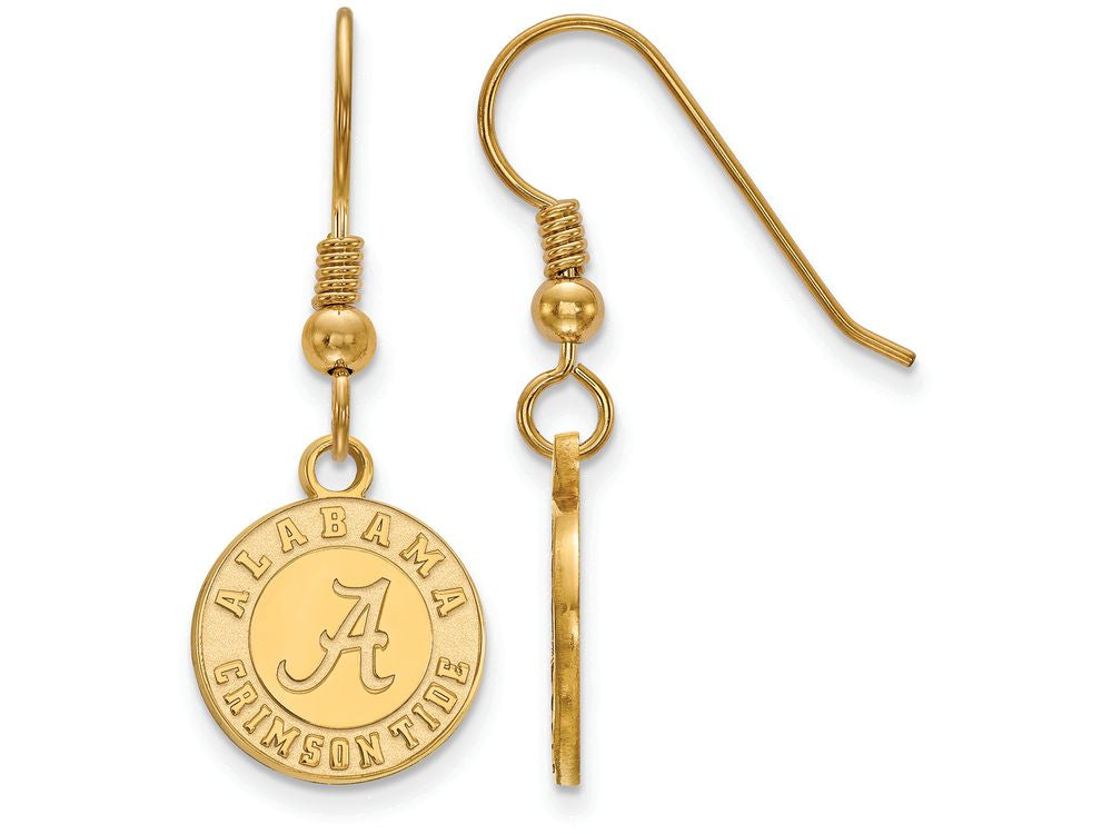 Logoart Sterling Silver Gp University Of Alabama Small Dangle Earrings