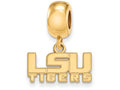 Logoart Sterling Silver Gp Louisiana State University Extra Small Dangle Bead Char