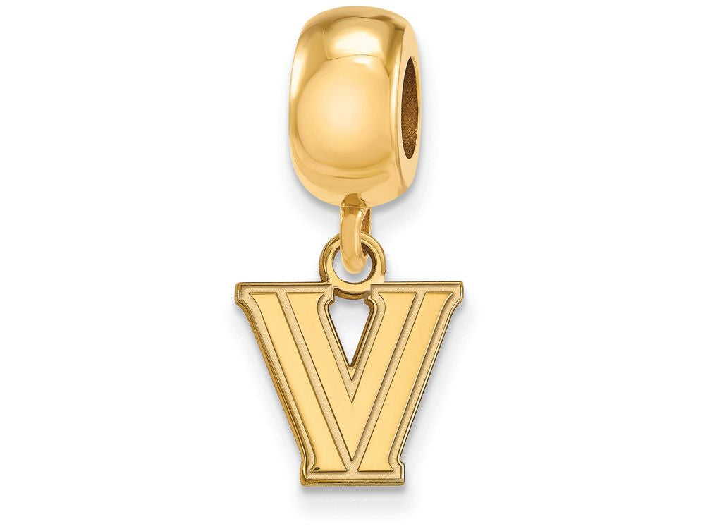 Logoart Sterling Silver Gp Villanova University Bead Charm Extra Small Dangle