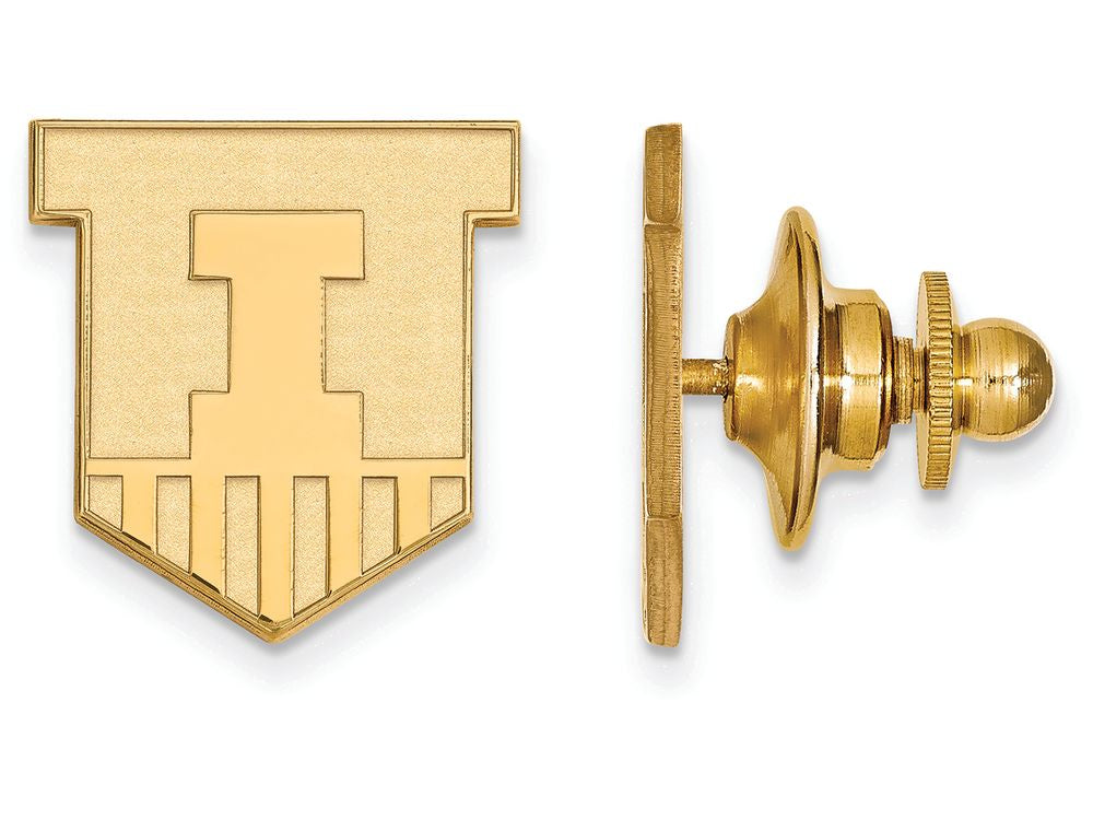 Logoart Sterling Silver Gp University Of Illinois Lapel Pin