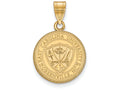 Logoart Sterling Silver Gp East Carolina University Medium Crest Pendant