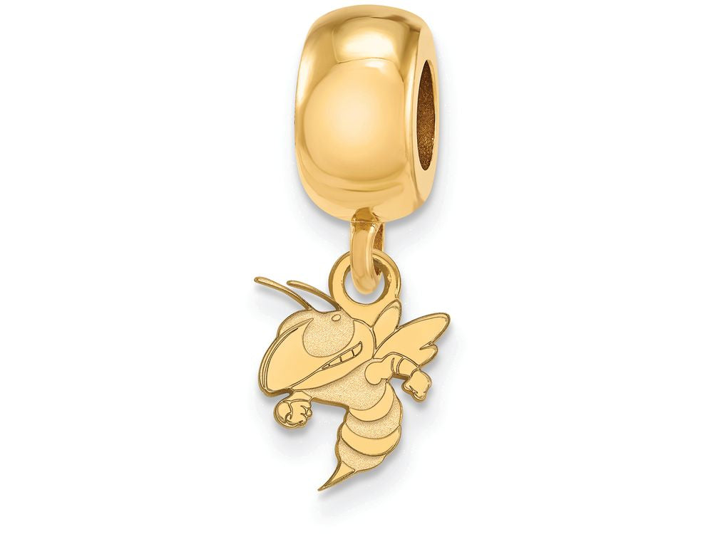 Logoart Sterling Silver Gp Georgia Institute Of Tech Extra Small Dangle Bead