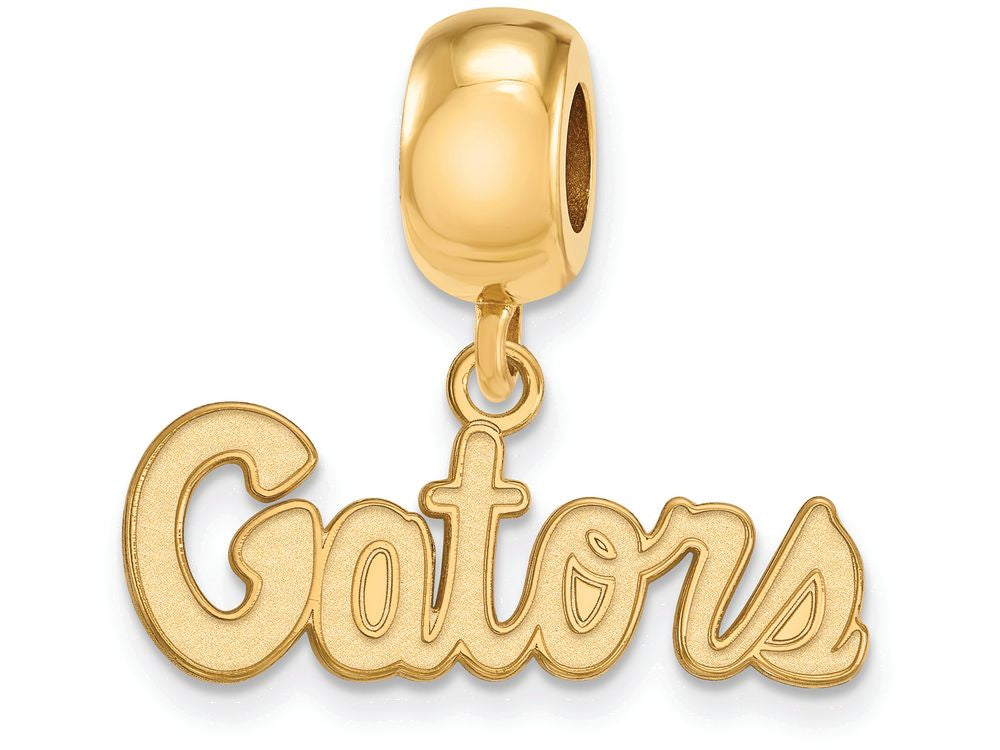 Logoart Sterling Silver Gp University of Florida Gators Extra Small Dangle Bead Charm