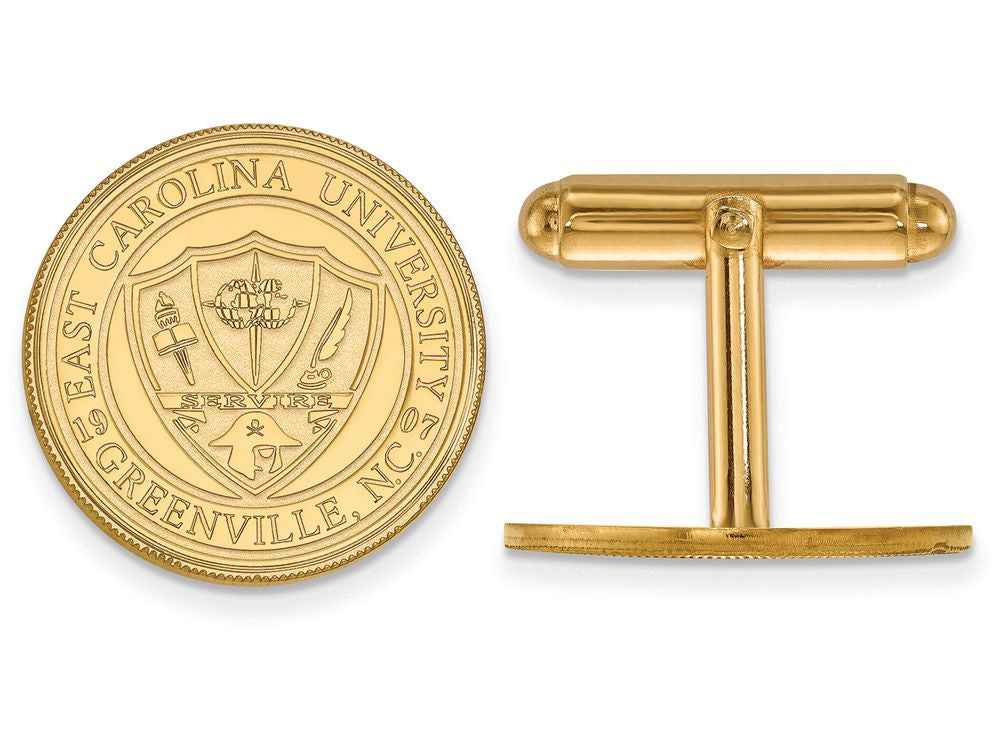 Logoart Sterling Silver Gp East Carolina University Crest Lapel Pin