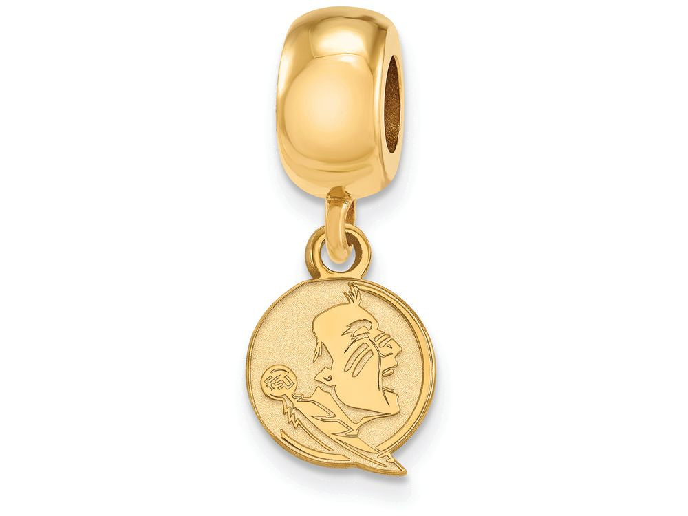 Logoart Sterling Silver Gp Florida State University Extra Small Dangle Bead Charm