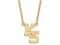 Logoart Sterling Silver Gp Kansas State University Large  Pendant Necklace